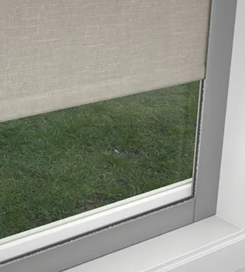 Window view with grass outside